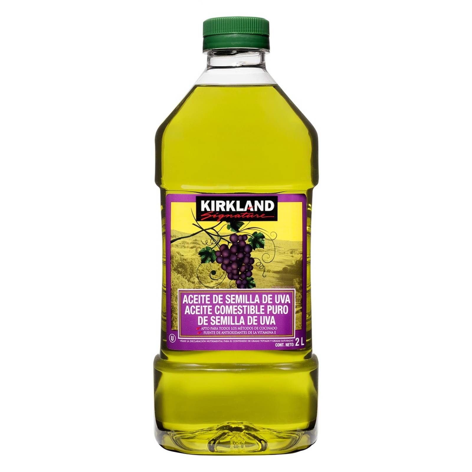 Kirkland Signature - Aceite de Semilla de Uva. 2 lt