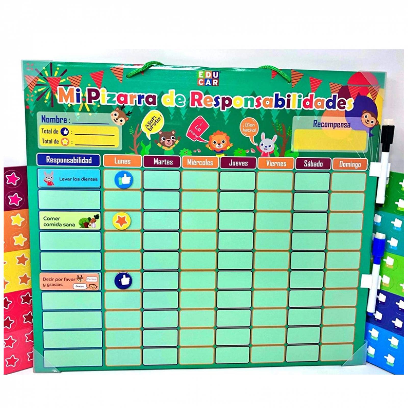 Tablero de Responsabilidades y Actividades para Niños