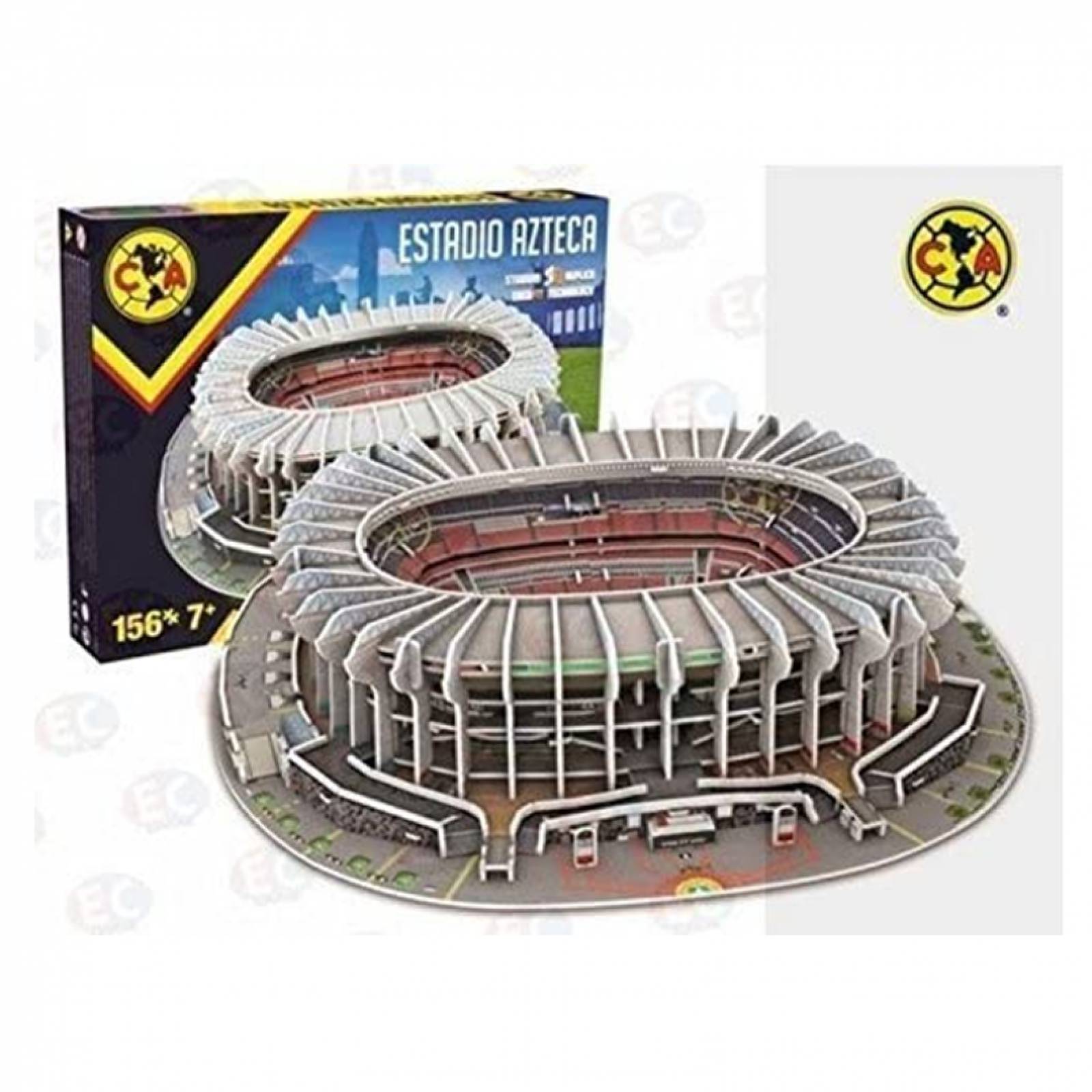 Nanostad - Estadio Azteca, Equipo America. Rompecabezas 3D