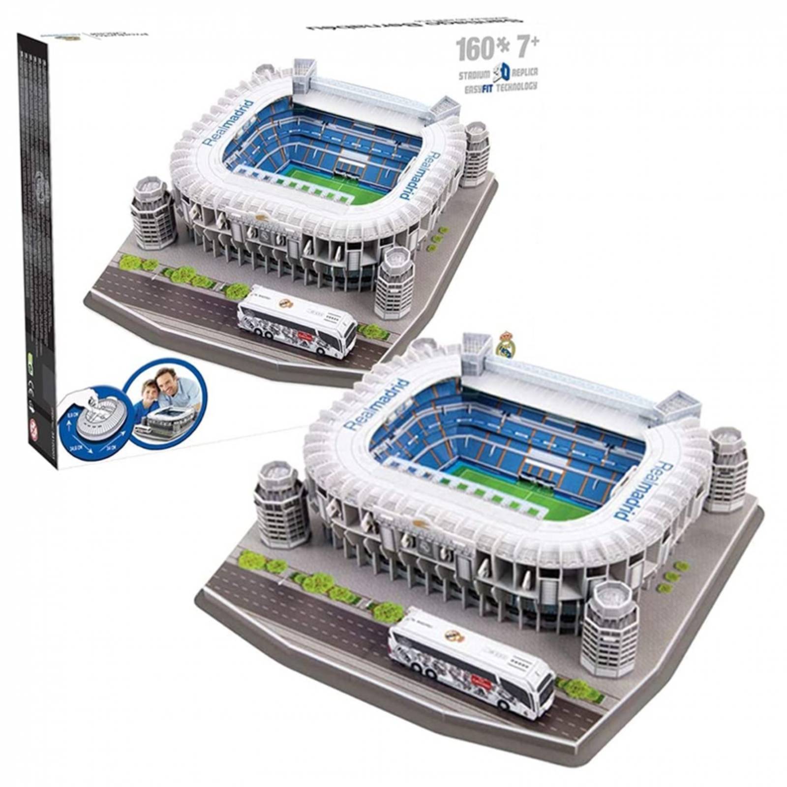 Nanostad - Estadio Santiago Bernabeu, Equipo Real Madrid. Rompecabezas 3D