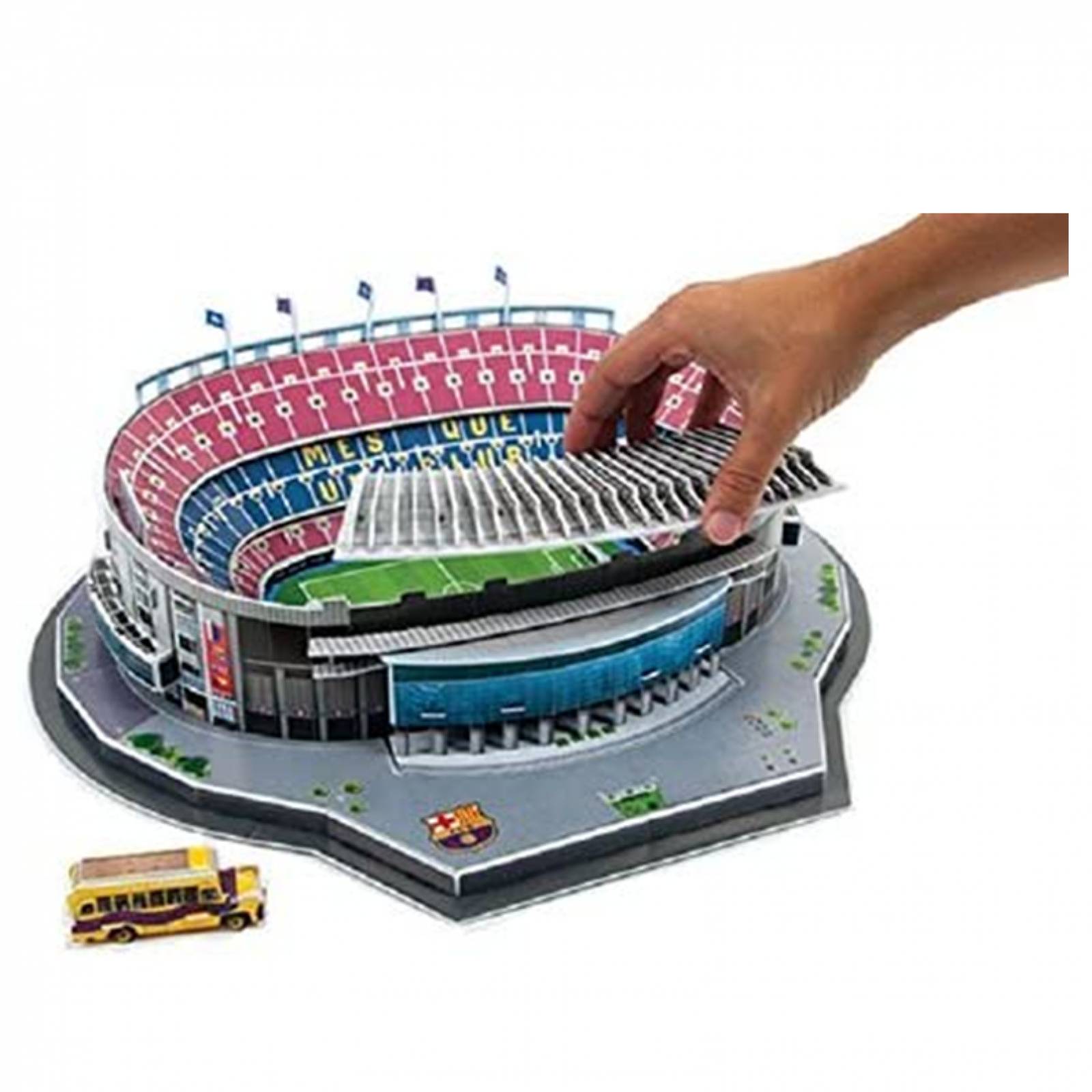 Nanostad - Estadio Camp Nou, Equipo Barcelona. Rompecabezas 3D