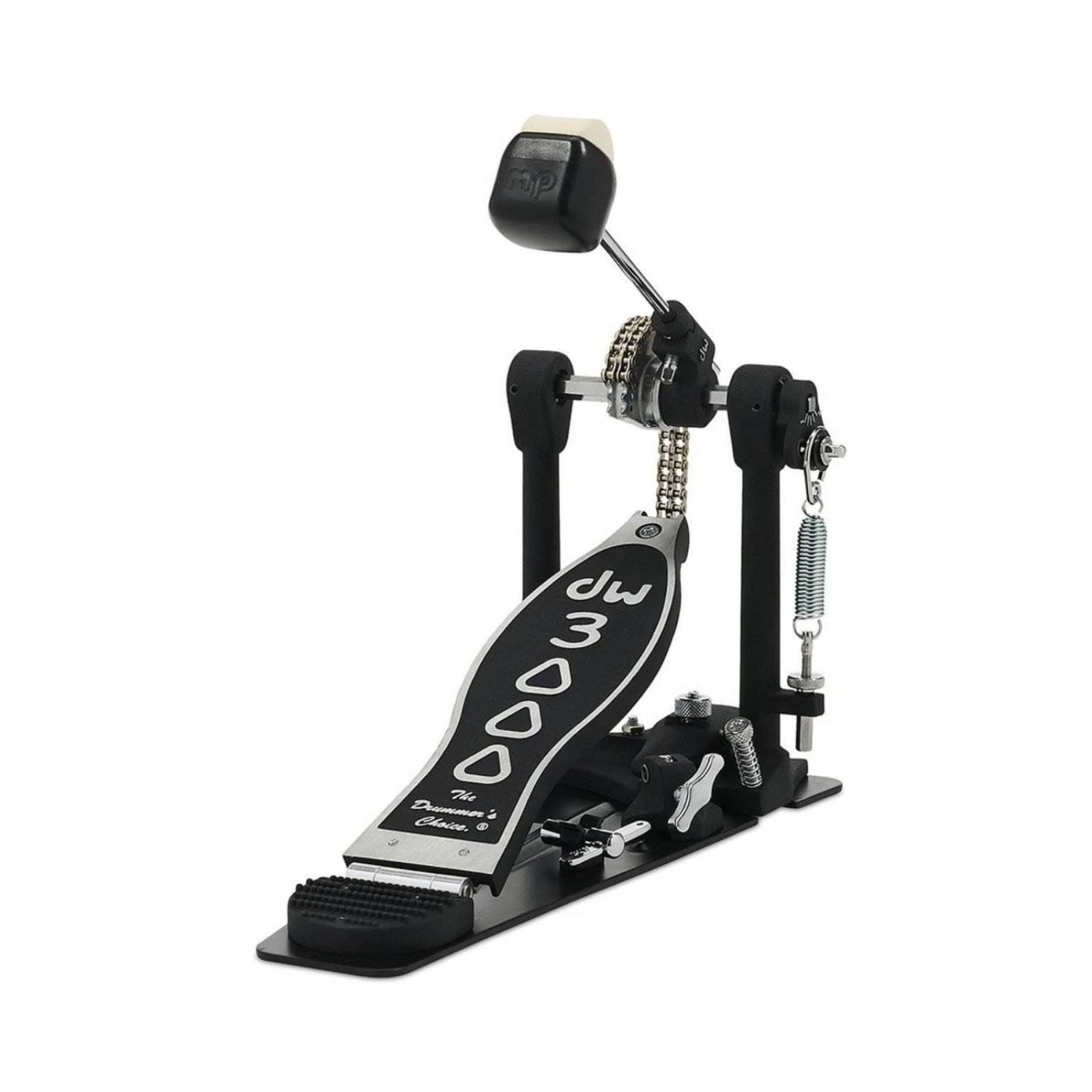 Pedal De Bombo Sencillo Dw Serie 3000 Doble Cadena Dwcp3000 