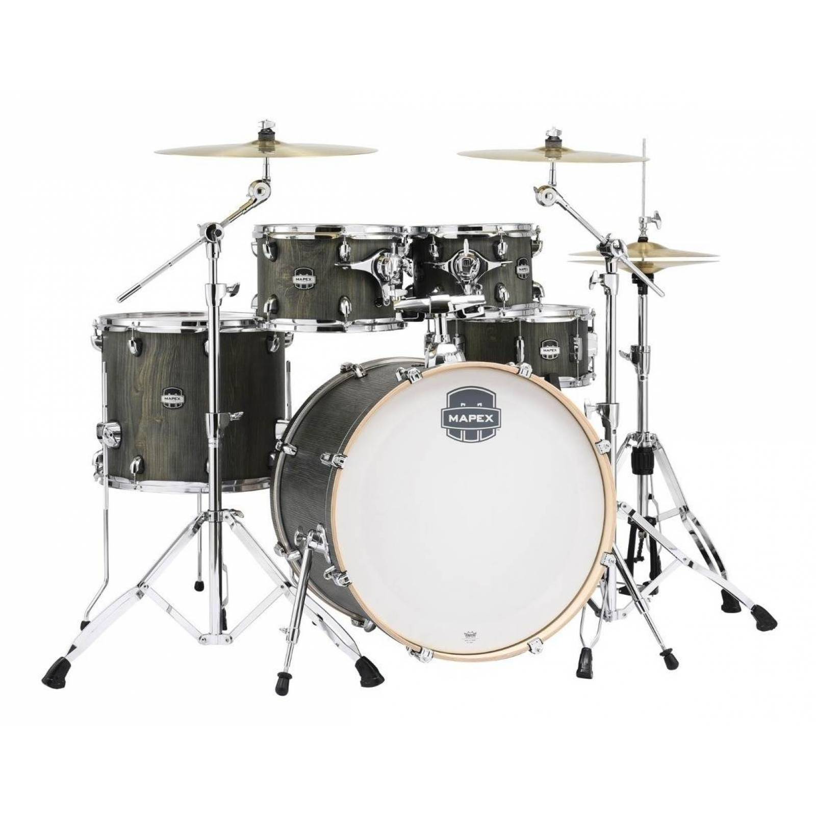 Batería Acustica Mapex Mars 6 Pz Hardware Color Cromo !!