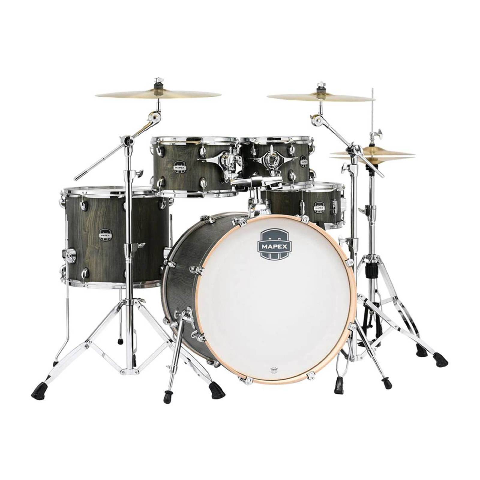 Batería Acustica Mapex Mars 6 Pz. Hardware Color Cromo !! 