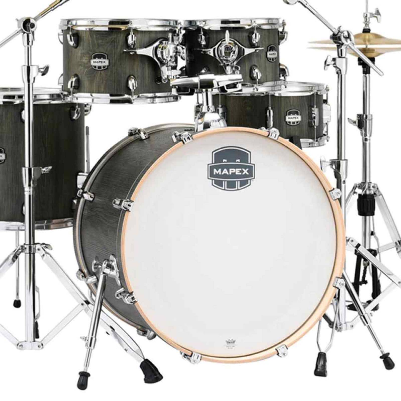 Batería Acustica Mapex Mars 6 Pz. Hardware Color Cromo !! 