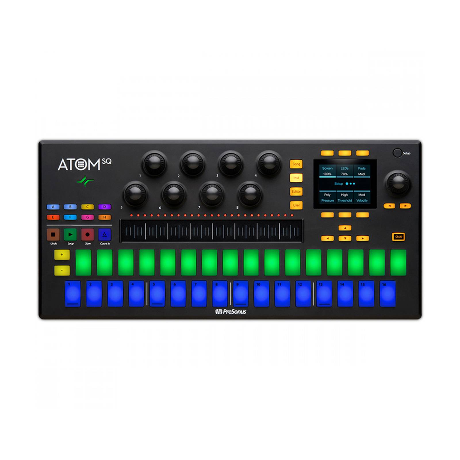 Controlador MIDI híbrido ATOM SQ Presonus 