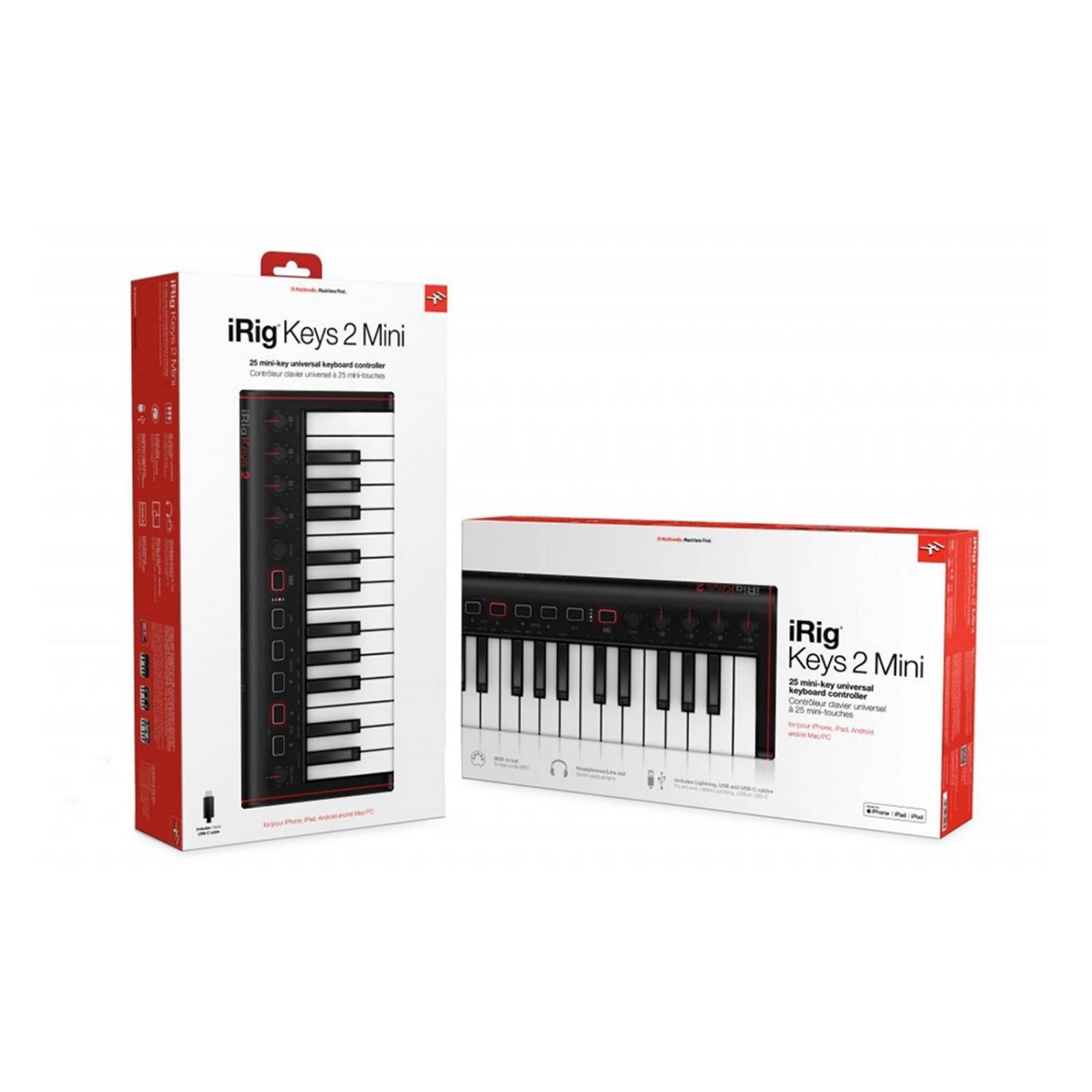 Controlador iRig Keys 2 Mini IK MULTIMEDIA 