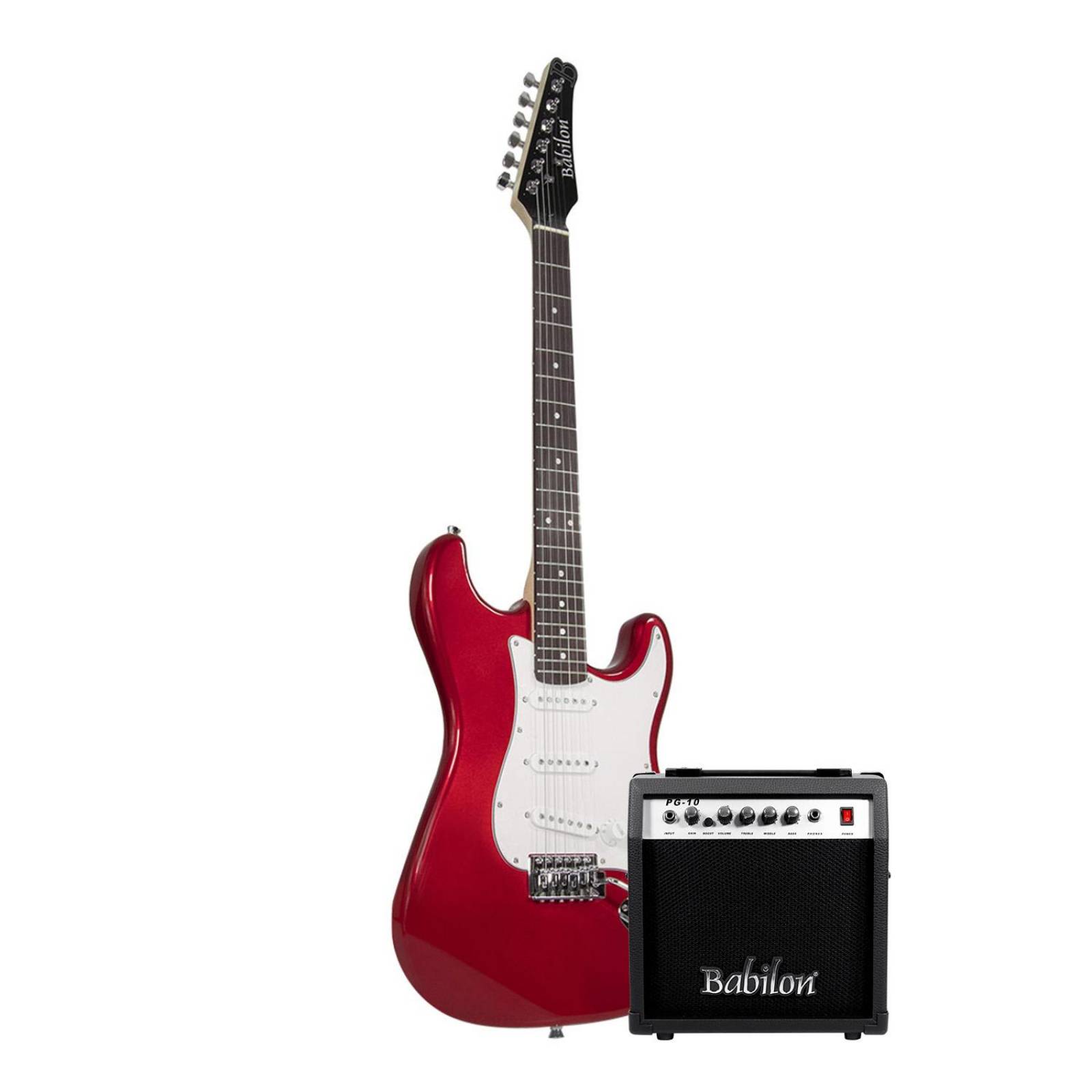 Paquete de Guitarra Eléctrica Color Rojo EPIC-MRD PACK BABILON 