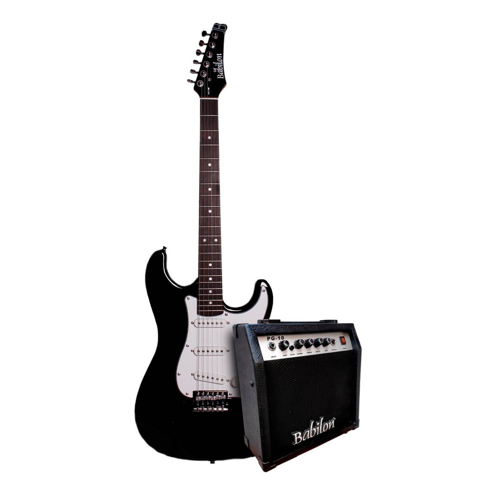 Paquete de Guitarra Eléctrica GUITAR START PACK-BK BABILON 