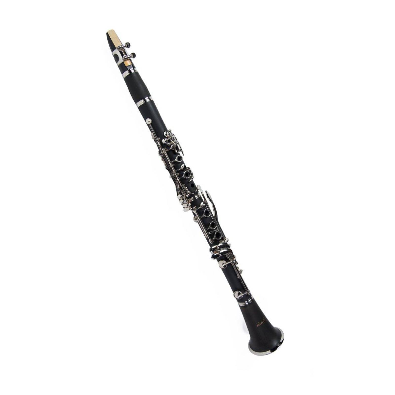 Clarinete KLINGT Si b de madera con estuche FT-6402E 