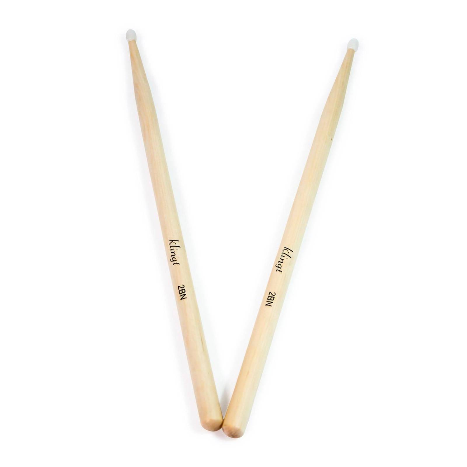 Par de Baquetas 2B Punta Nylon FT-2BN KLINGT 