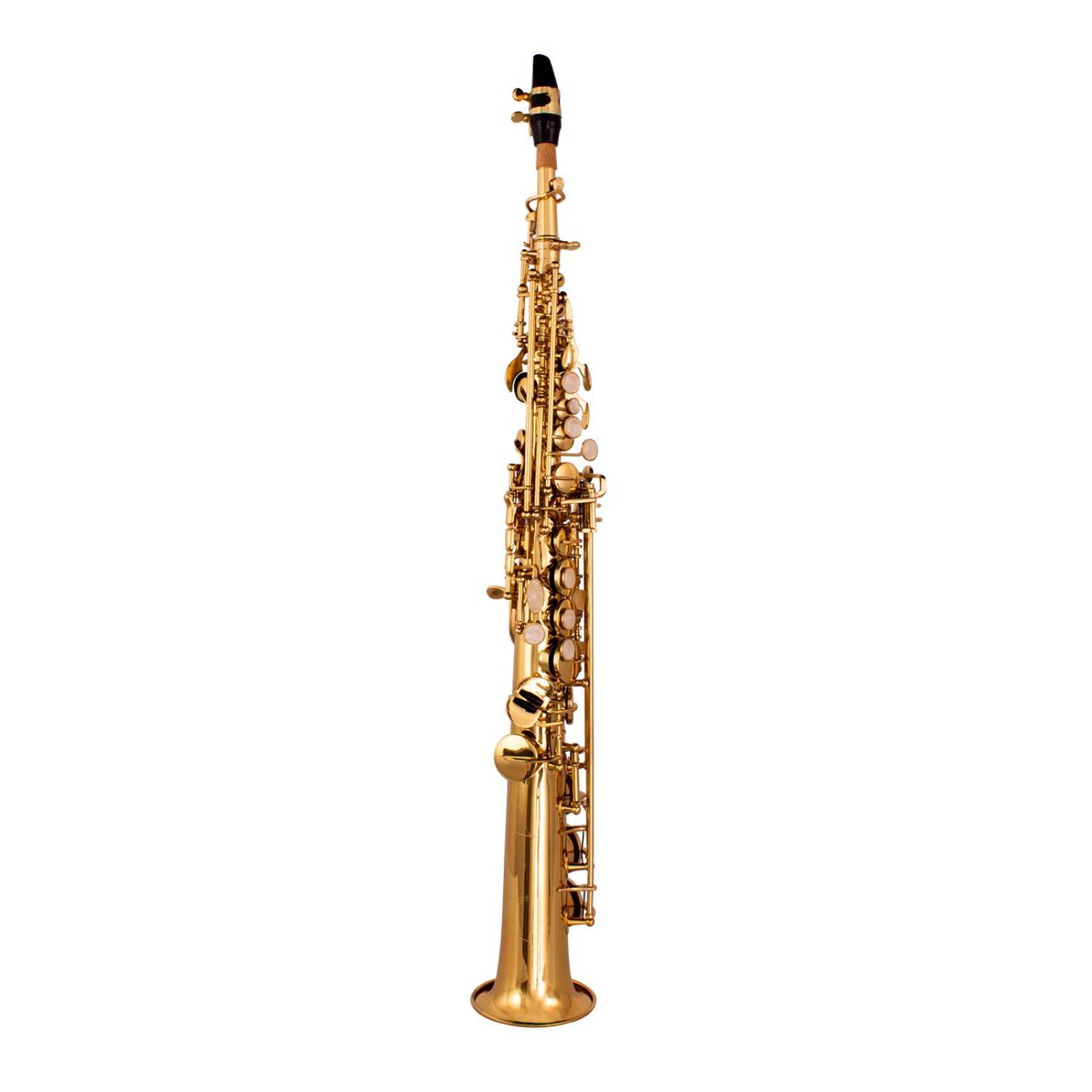 Saxofón Soprano Bb Dorado con Estuche FT-6433L KLINGT. 