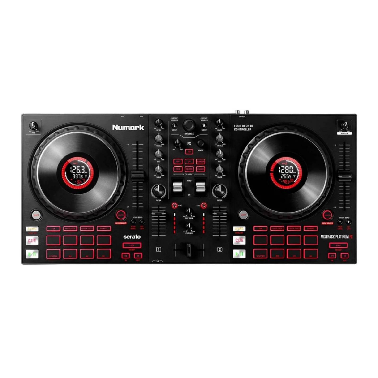 Controlador con Control de Efectos Central MIXTRACK PLATINUM FX NUMARK 