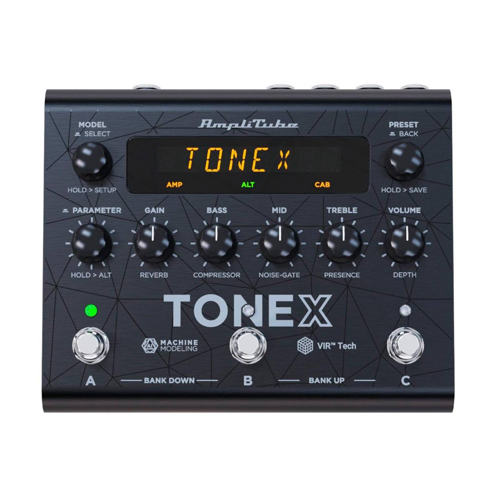 Pedal de Modelado de Tono para Guitarra y Bajo TONE-X IK MULTIMEDIA 