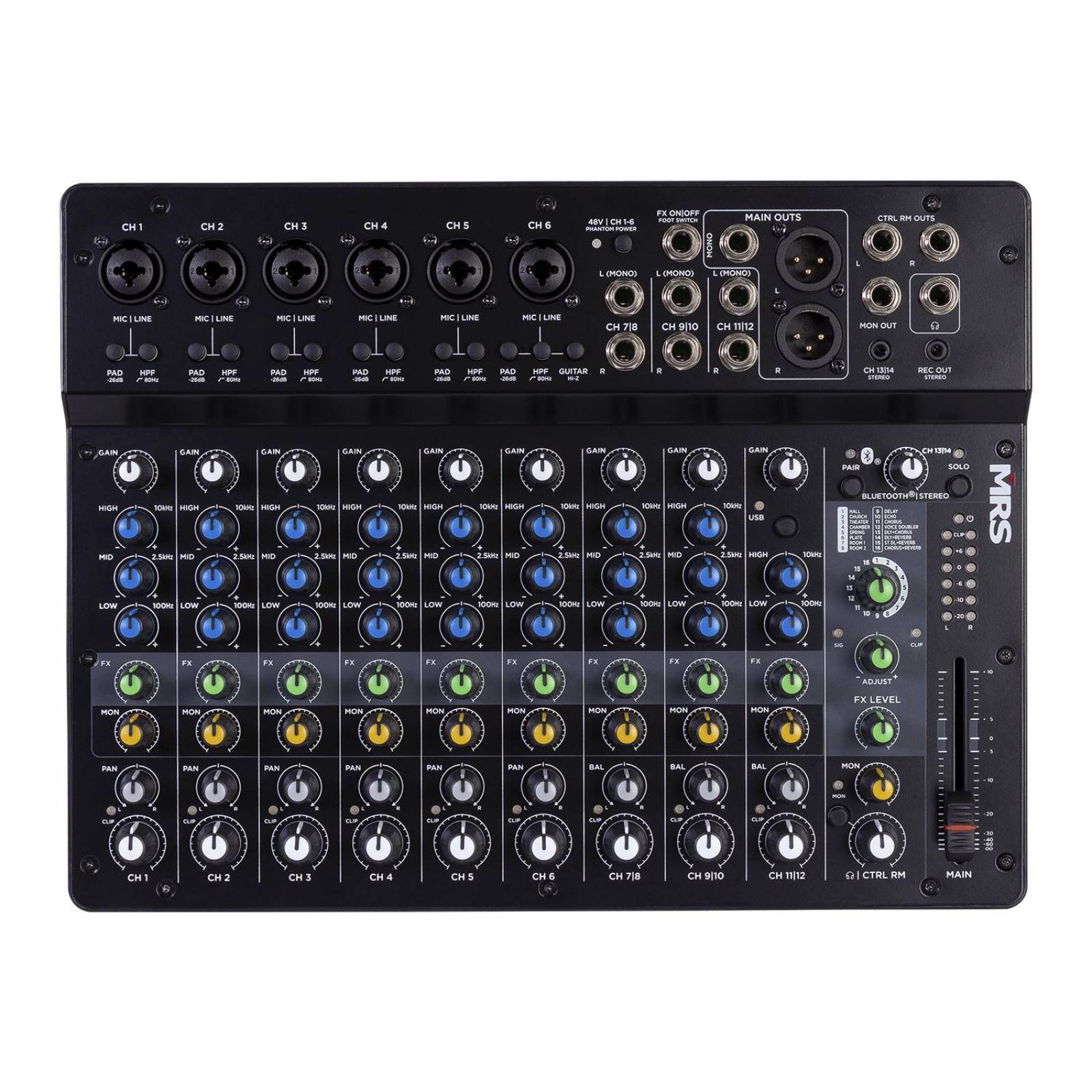 Mezcladora de 14 Canales con DSP y Bluetooth MRS14-MIX MORRISON 