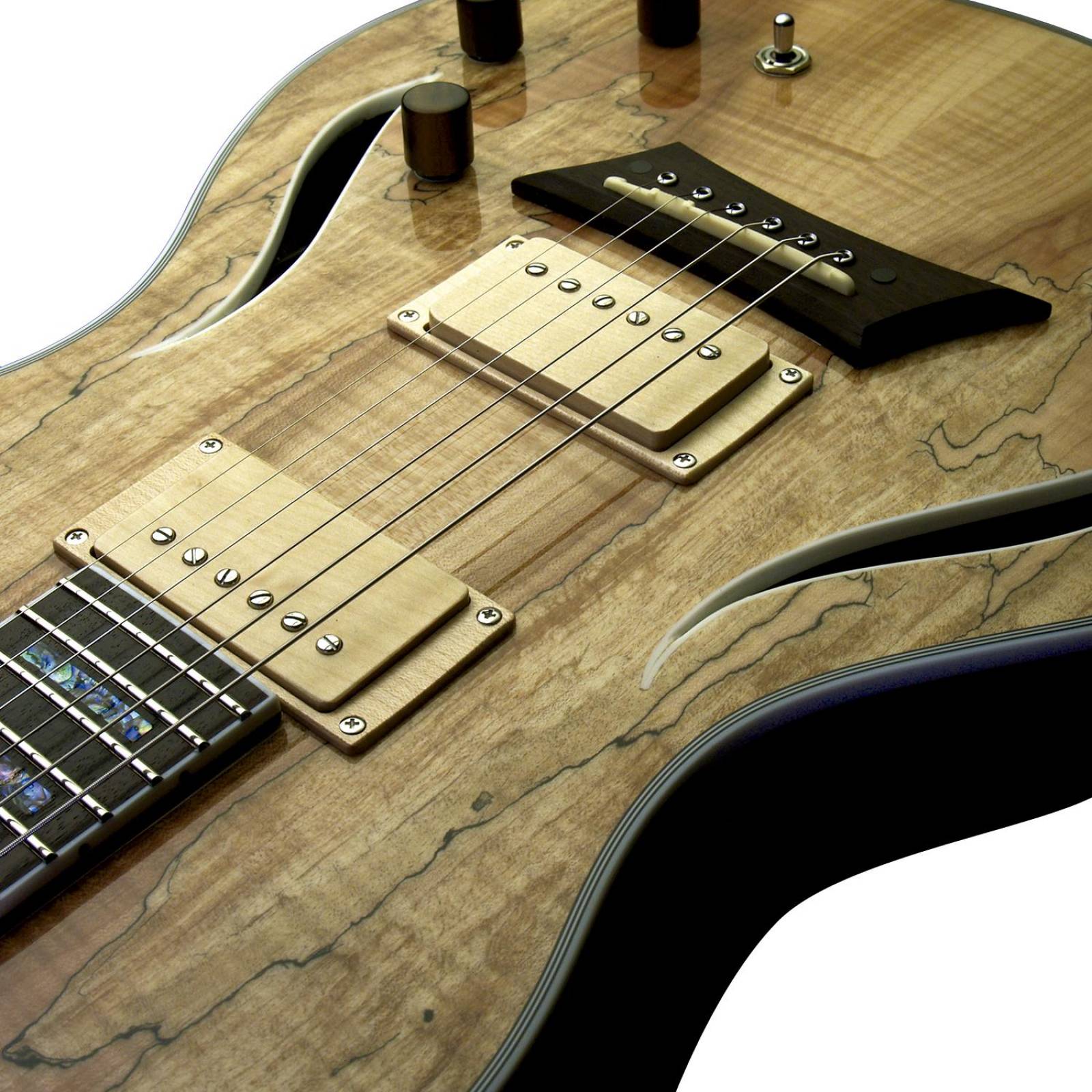 Guitarra Híbrida Hybrid Special con Estuche MKHSSSBPYZ W-CASE MICHAEL KELLY 