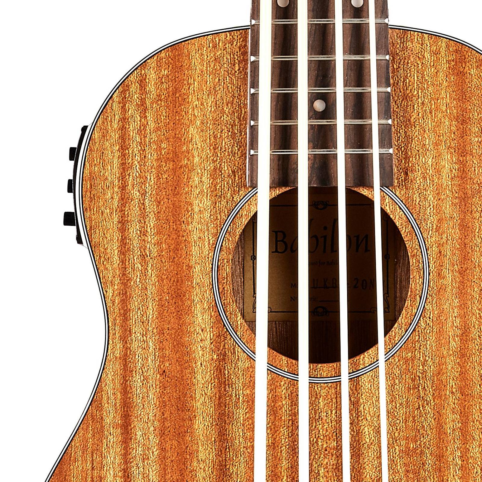 Ukulele Bajo Color Natural de 4 Cuerdas KIHEI BABILON