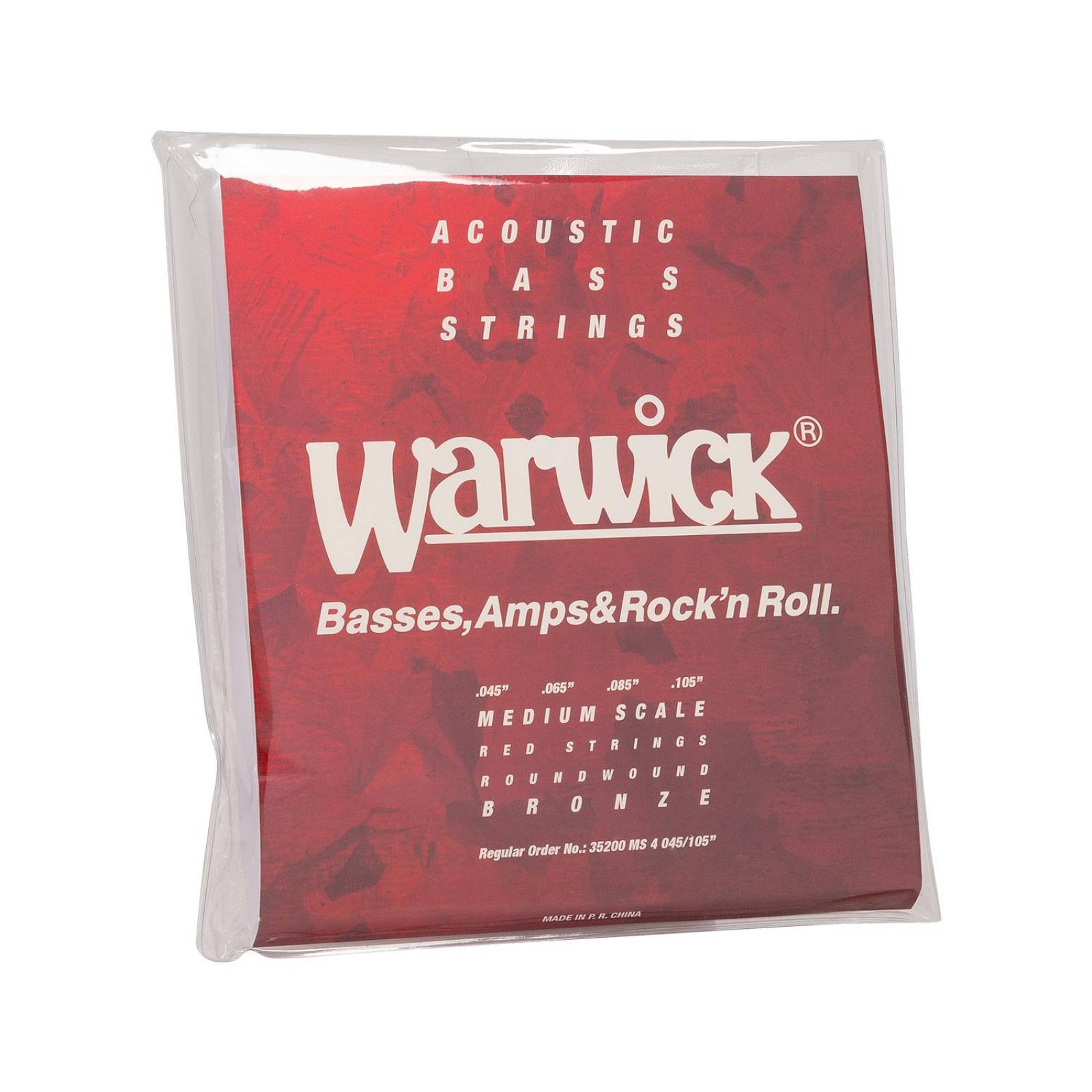 Set de 4 Cuerdas para Bajo Acústico 35200 MS 4 045-105 WARWICK 