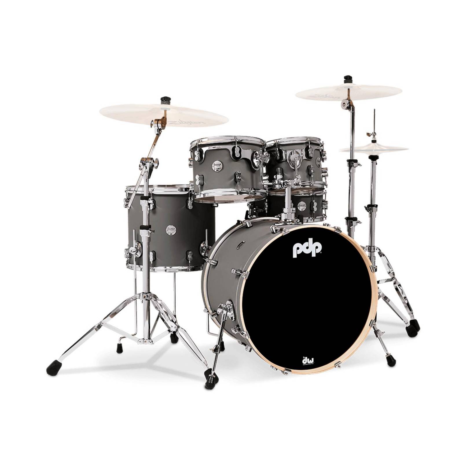 Batería Concept Maple Finish Ply 5 Piezas C/hardware PDCM2215WH-SP PACIFIC DRUMS 