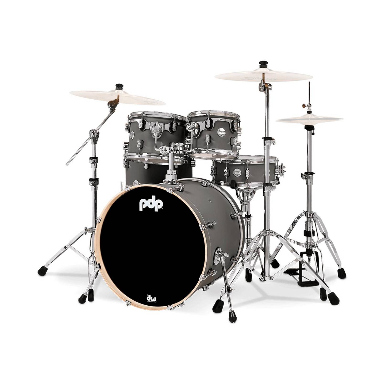 Batería Concept Maple Finish Ply 5 Piezas C/hardware PDCM2215WH-SP PACIFIC DRUMS 