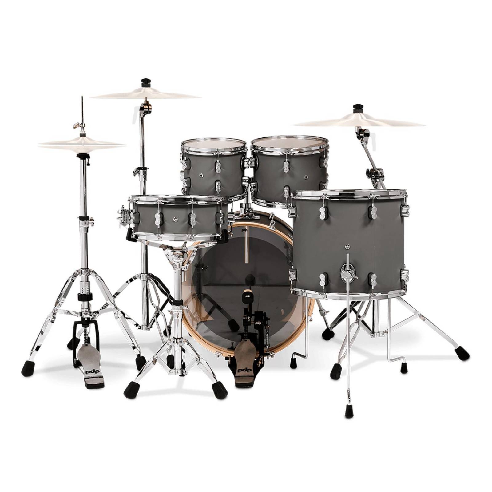 Batería Concept Maple Finish Ply 5 Piezas C/hardware PDCM2215WH-SP PACIFIC DRUMS 
