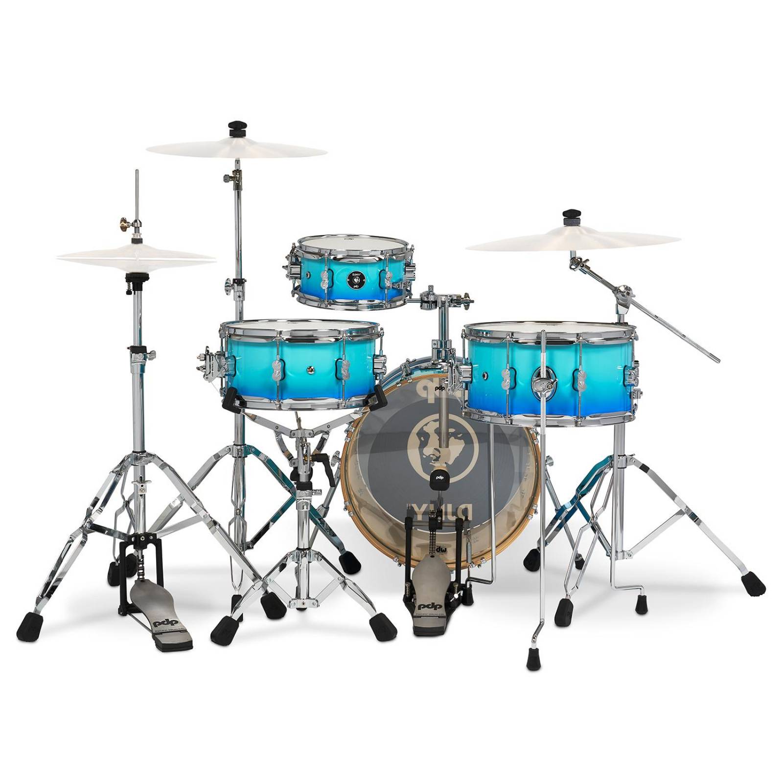 Batería Daru Jones New Yorker ll Lacquer 4 Piezas PDDJ1804WH-BF PACIFIC DRUMS 