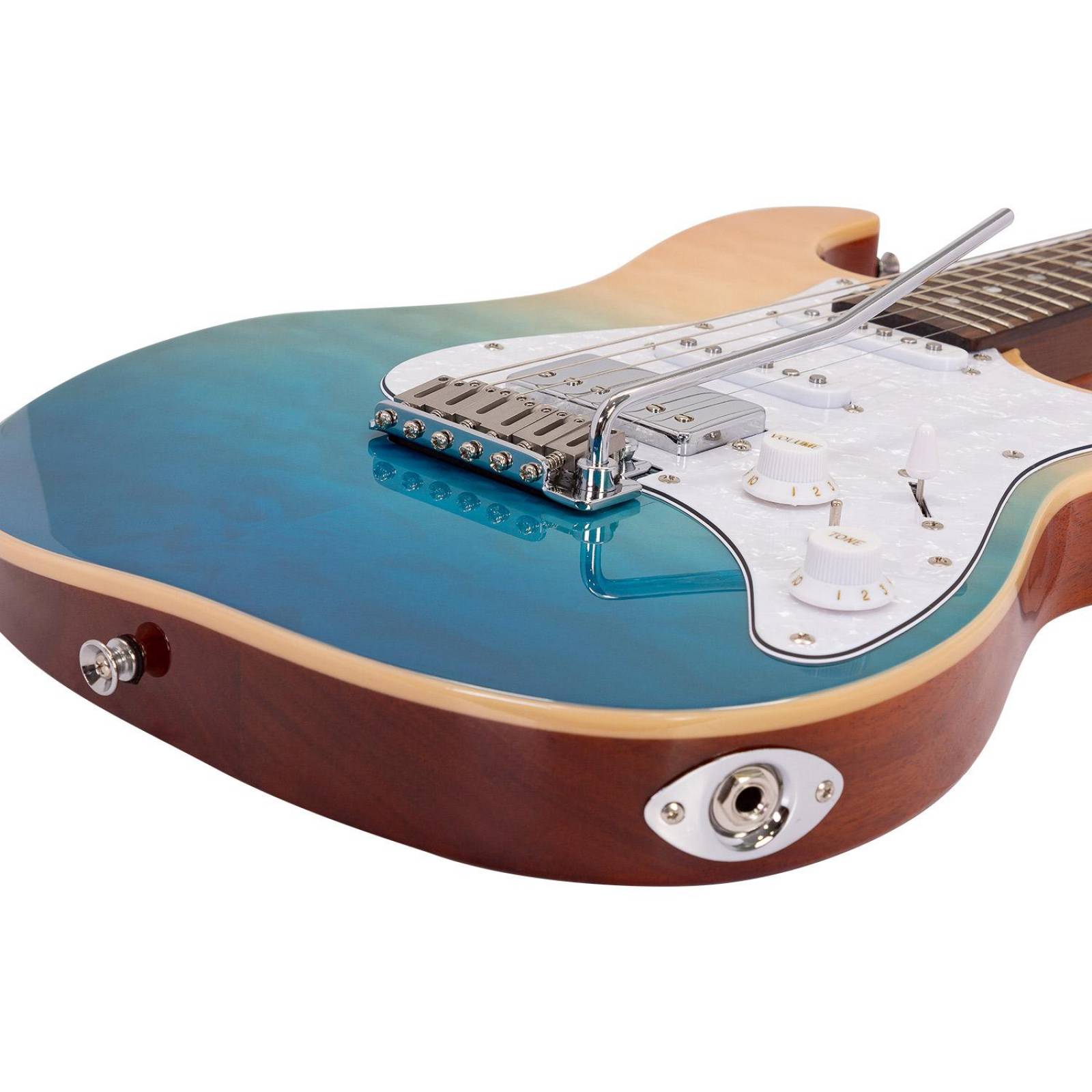 Guitarra Eléctrica con Case Serie Unique LEGGEND-BL BABILON 