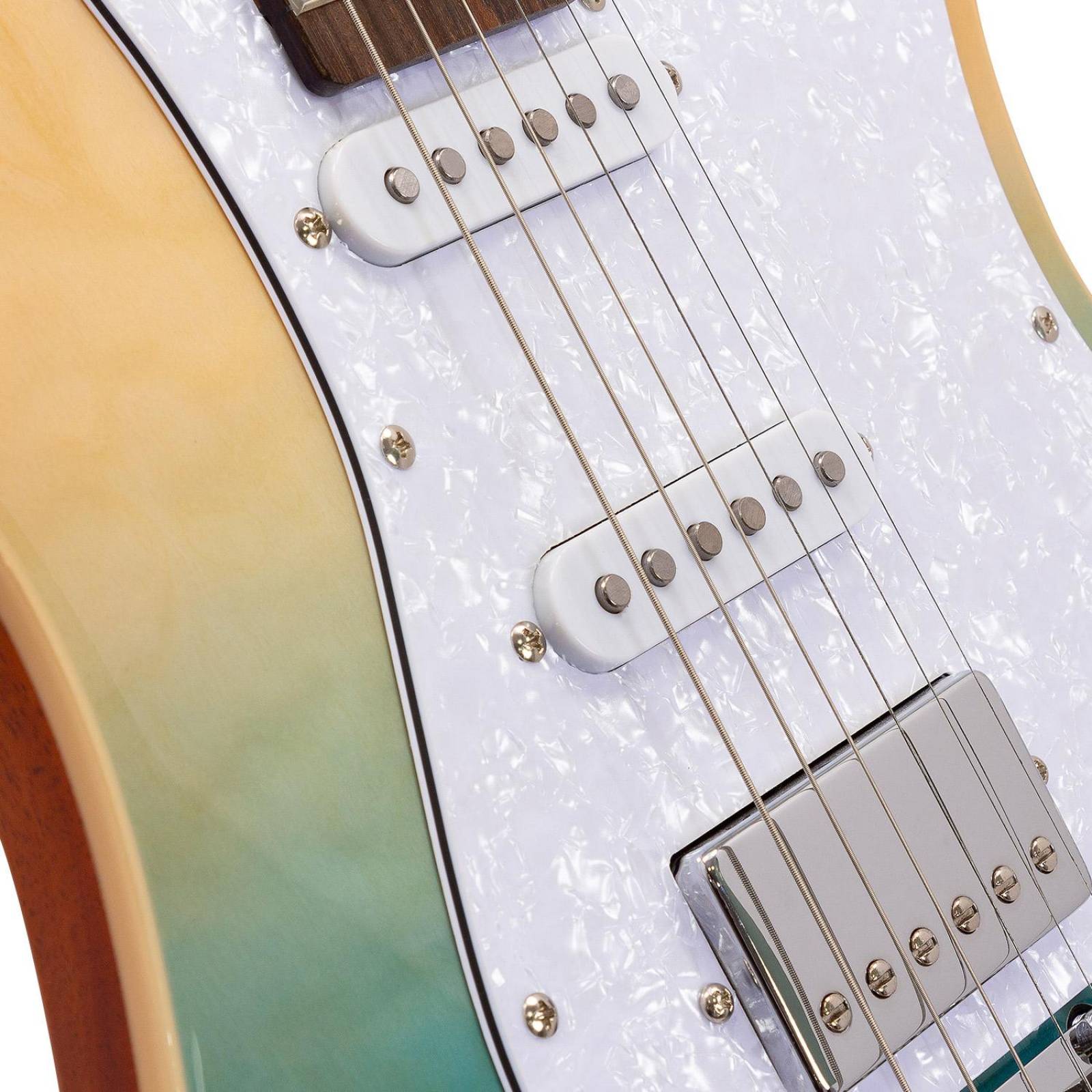 Guitarra Eléctrica con Case Serie Unique LEGGEND-BL BABILON 