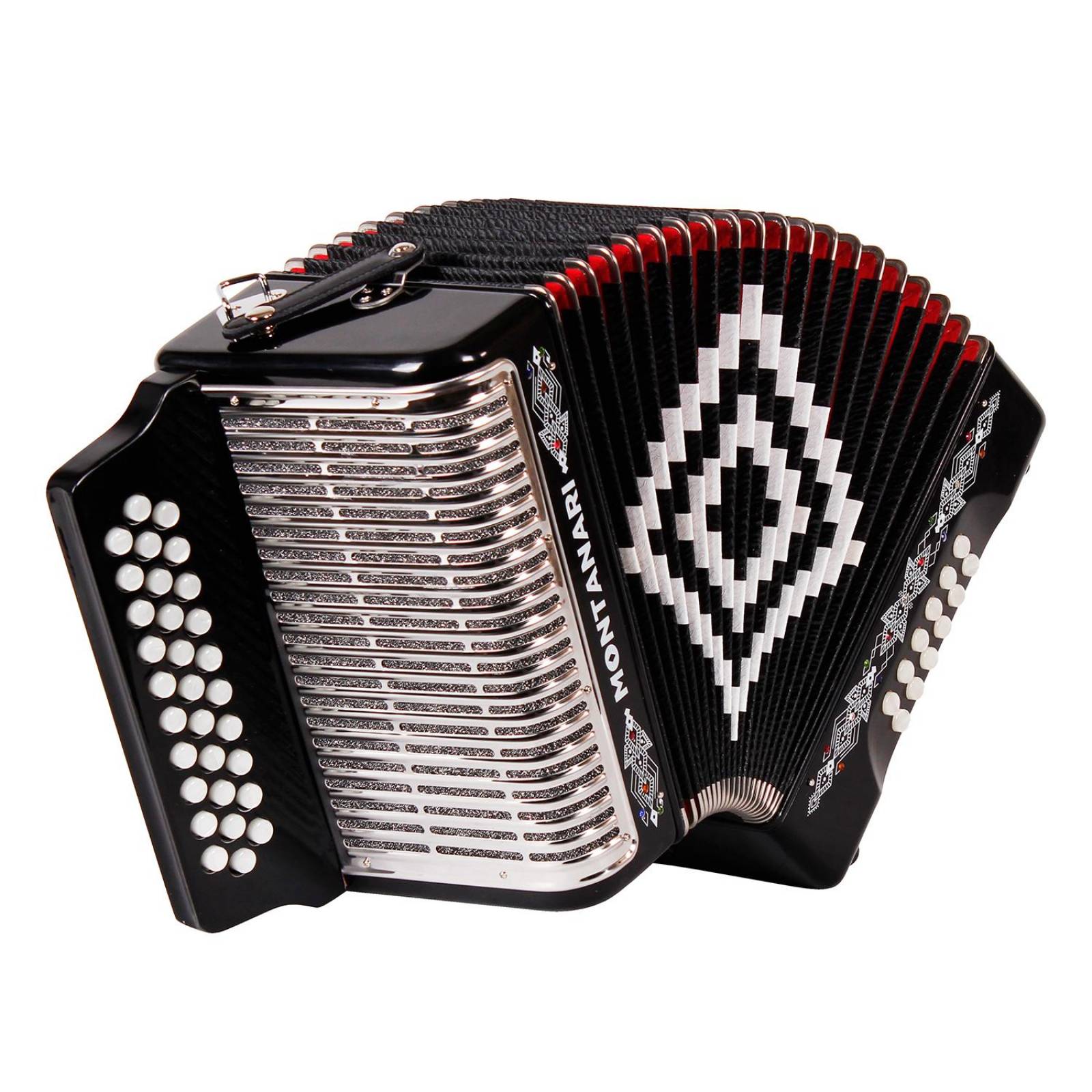 Acordeón de 31 Botones en Mi MONT MG (G) BK EAD MONTANARI