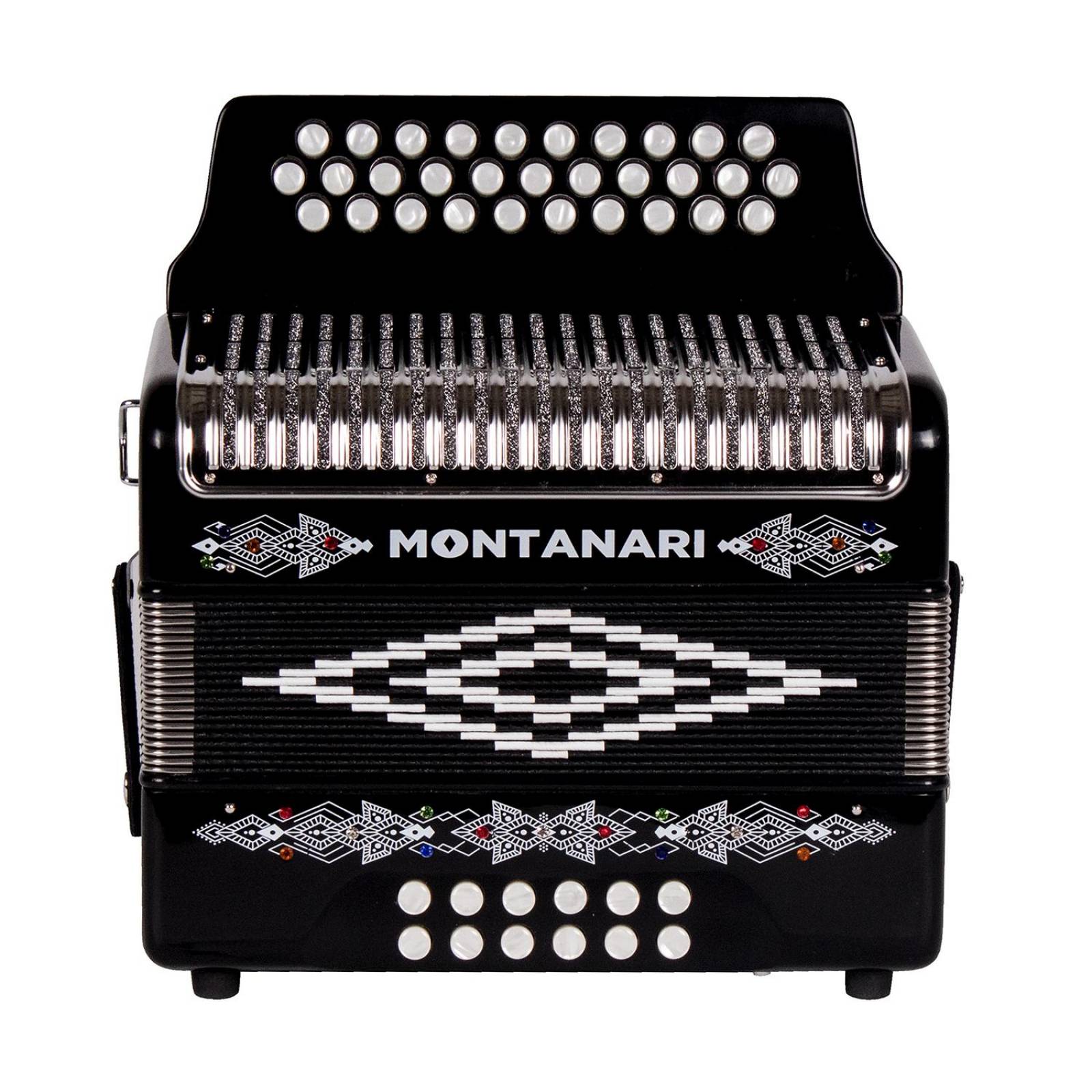 Acordeón de 31 Botones en Mi MONT MG (G) BK EAD MONTANARI