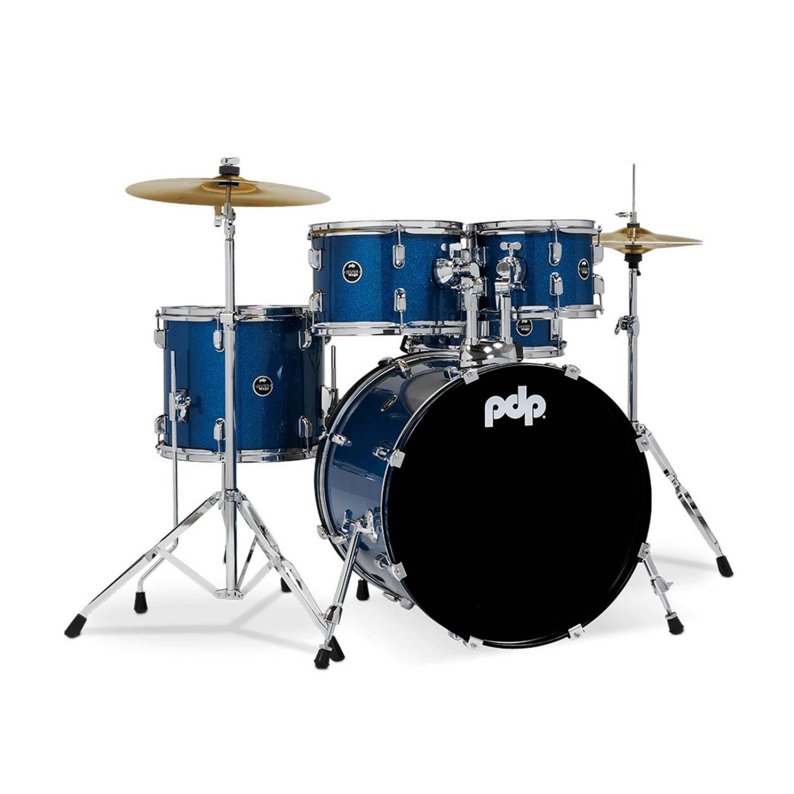 Batería 5 pzs CenterStage Color Royal Blue Sparkle PDCE2215KTRB PACIFIC DRUMS 