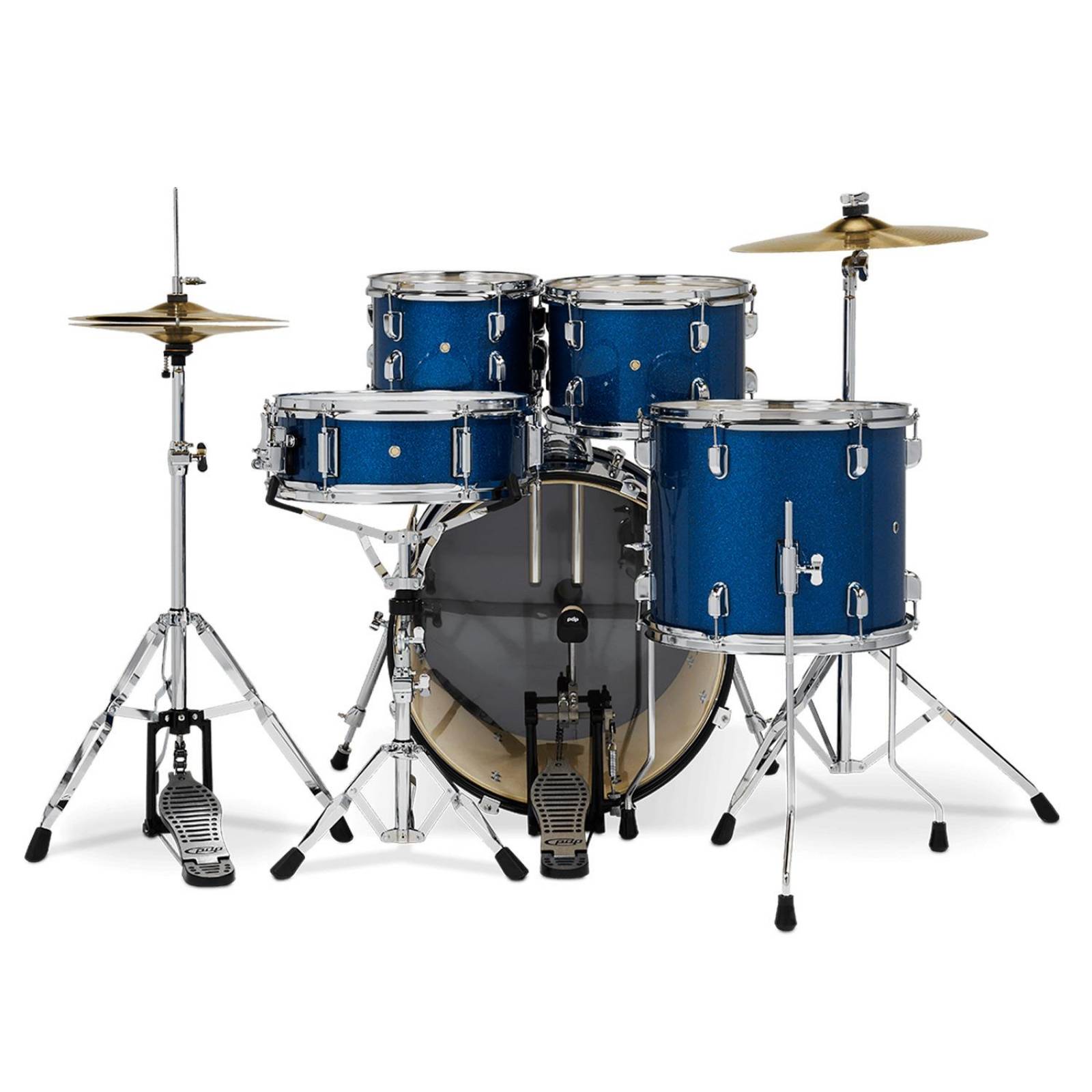 Batería 5 pzs CenterStage Color Royal Blue Sparkle PDCE2215KTRB PACIFIC DRUMS 