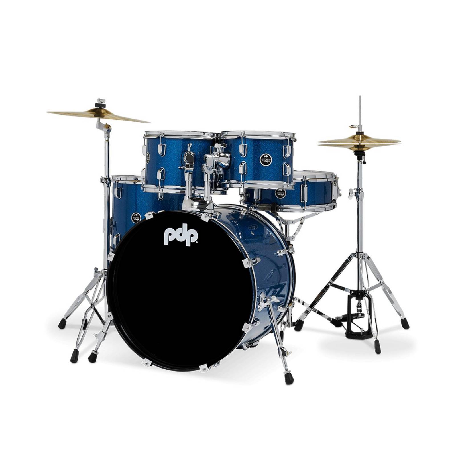 Batería 5 pzs CenterStage Color Royal Blue Sparkle PDCE2215KTRB PACIFIC DRUMS 