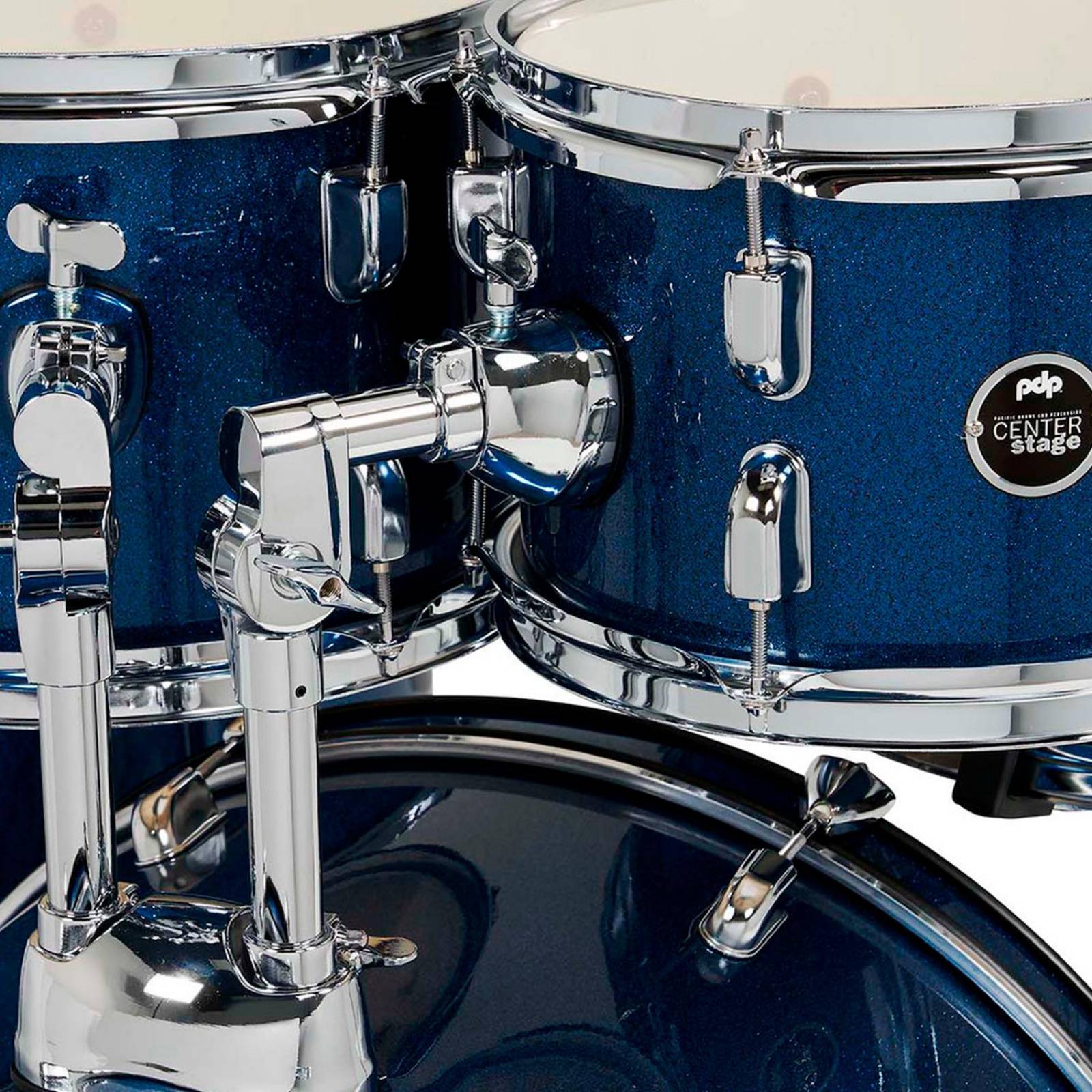 Batería 5 pzs CenterStage Color Royal Blue Sparkle PDCE2215KTRB PACIFIC DRUMS 