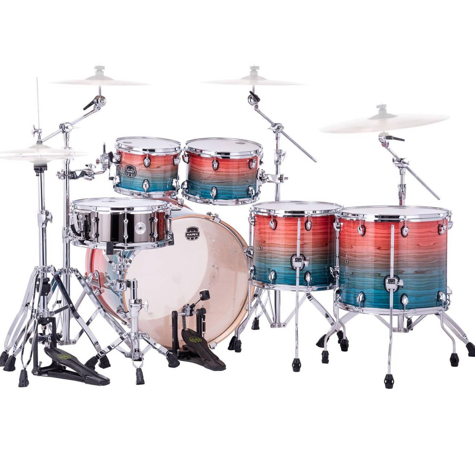 Batería Serie Armory de 6 piezas Garnet Ocean LTAR628S-HC-CI MAPEX 