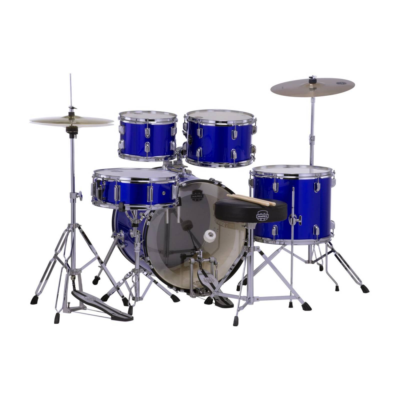 Batería de 5 pzs Serie COMET Color Índigo Blue CM5044FTC-IB-SC MAPEX 