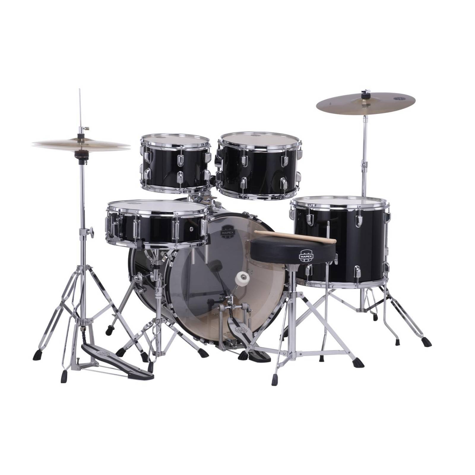 Batería de 5 pzs Serie COMET Color Dark Black CM5044FTC-DK-SC MAPEX 
