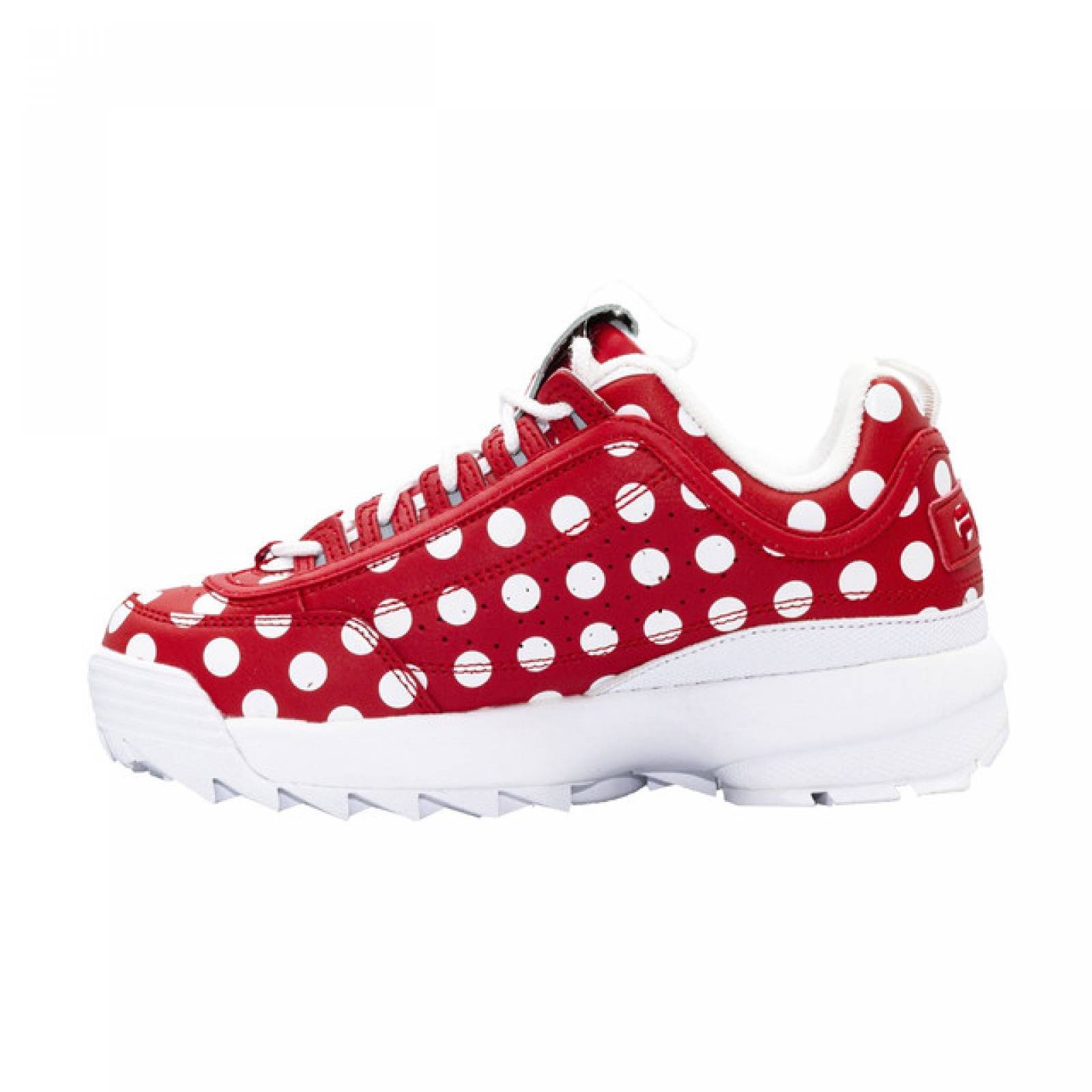 fila disruptor ii polka rojo