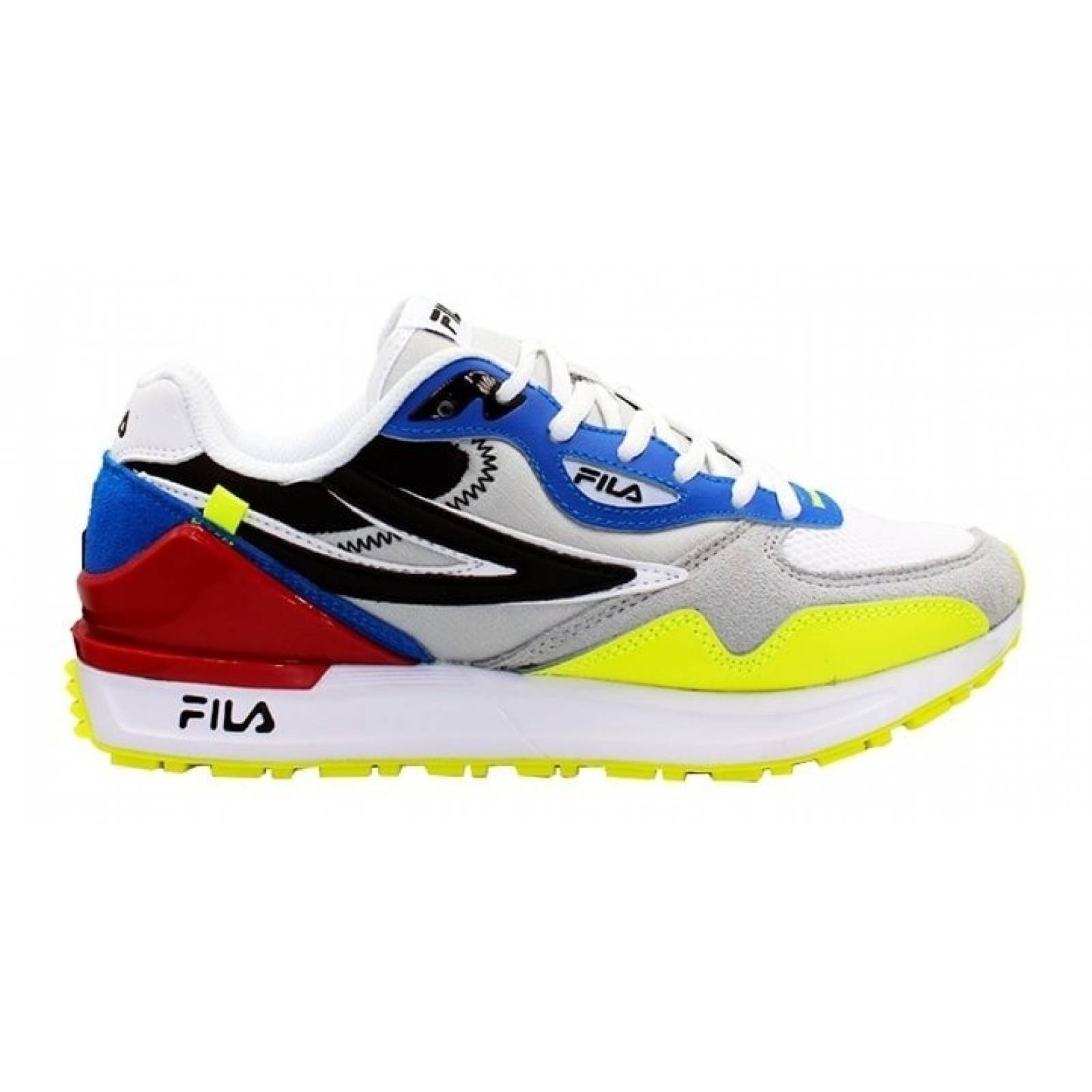Tenis Fila Hombre Blanco Valado 2 Amarillo