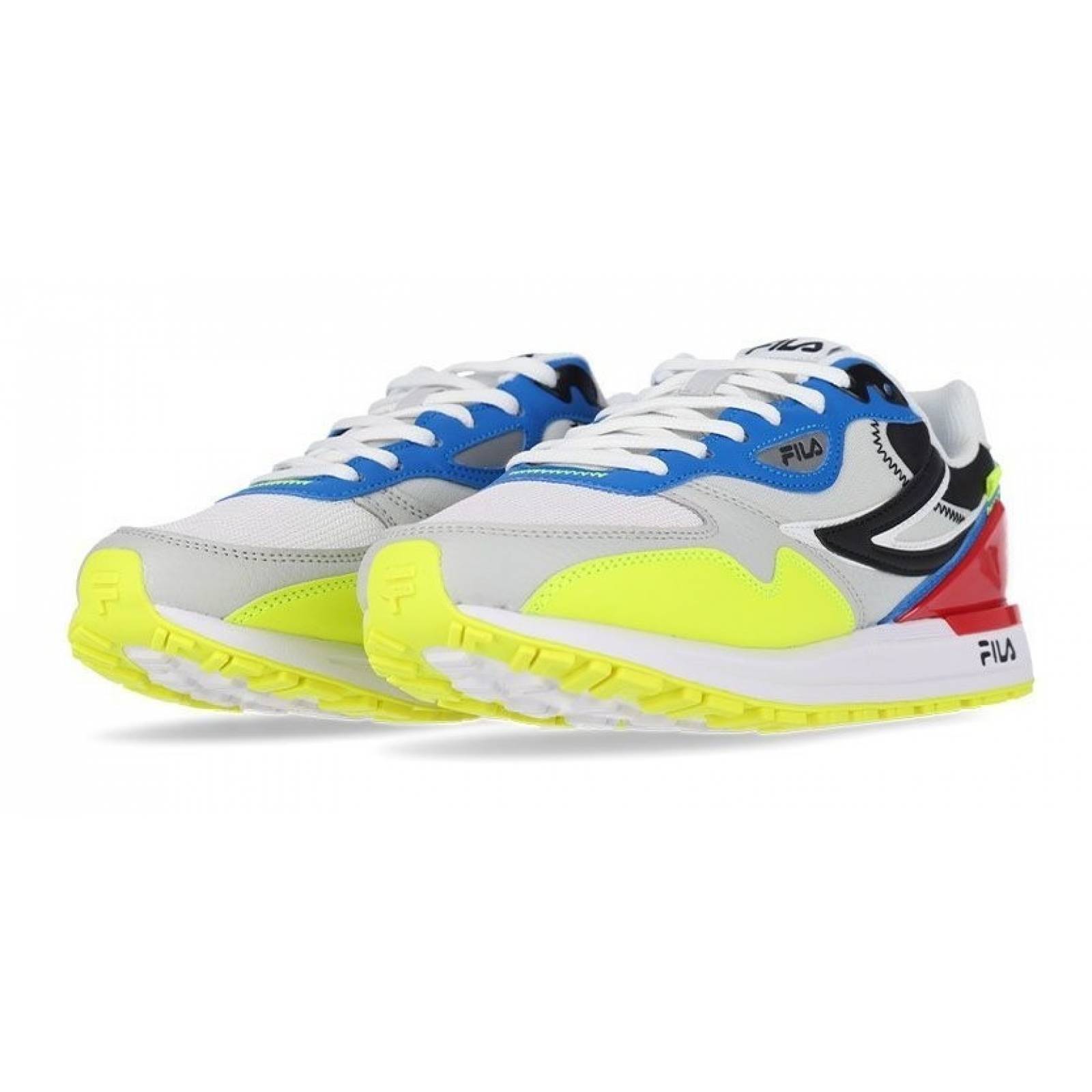 Tenis Fila Hombre Blanco Valado 2 Amarillo