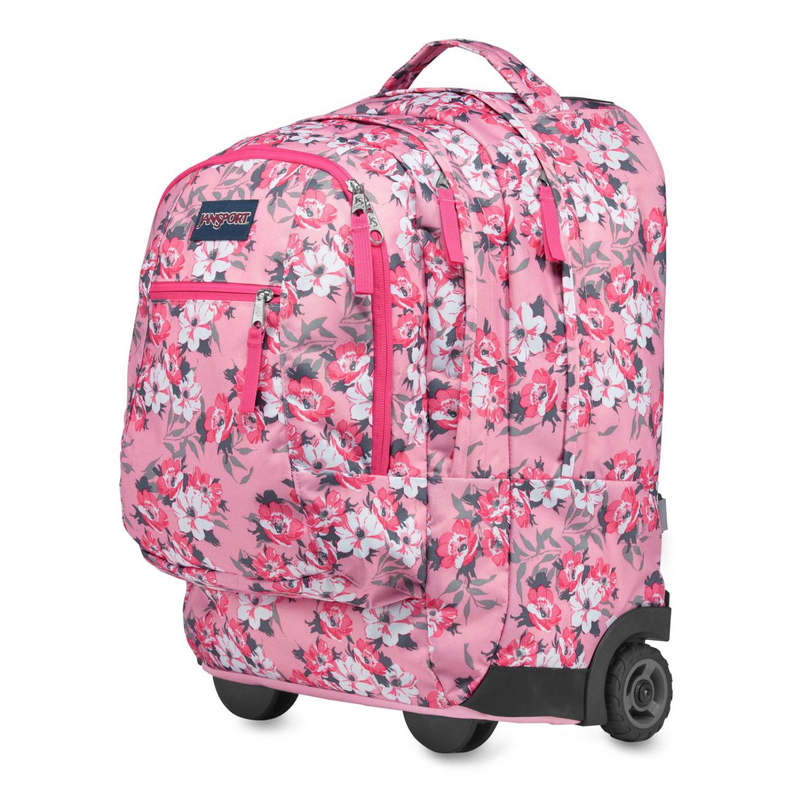 Mochila Jansport Driver 8 C/ Ruedas Prism Pink Pretty Posey  