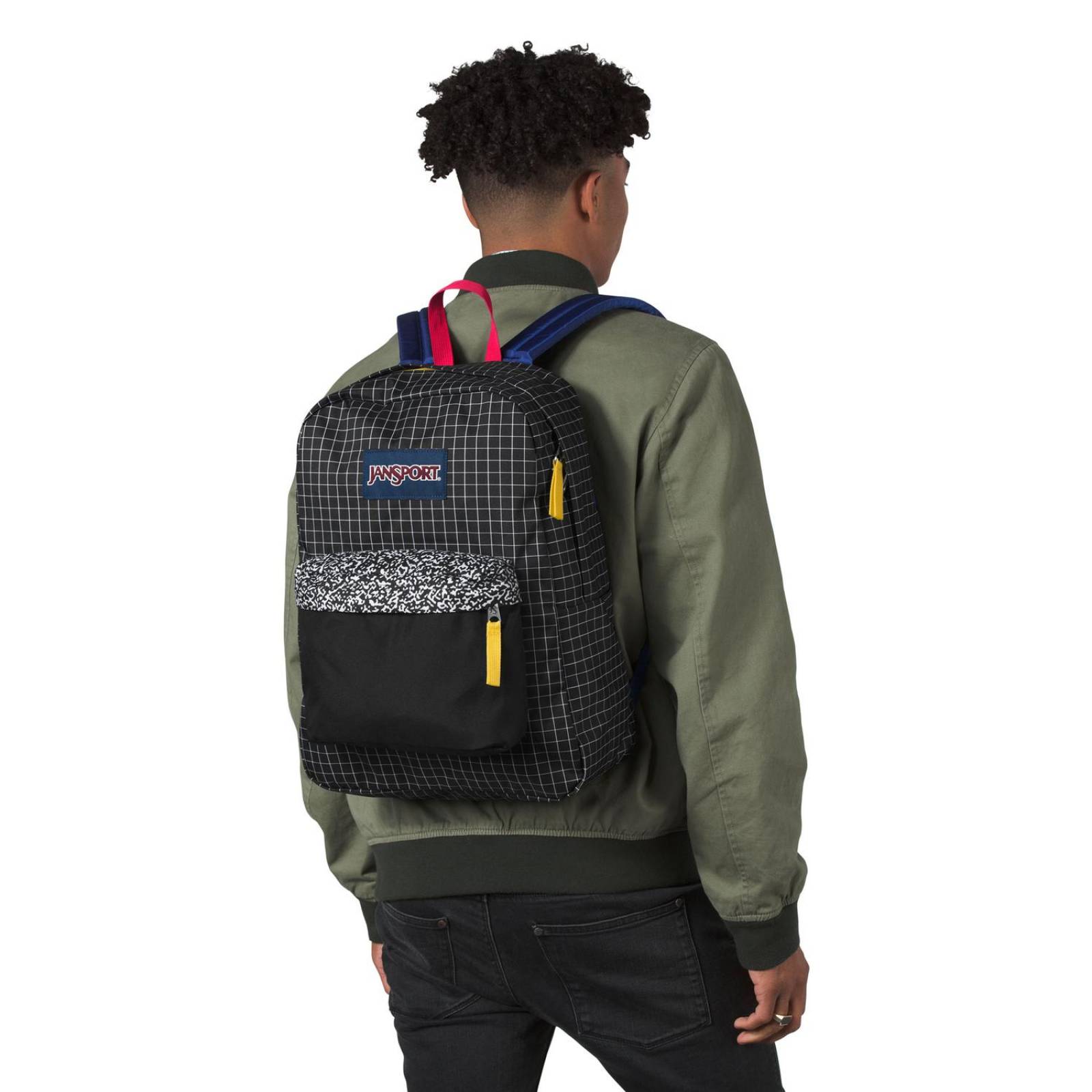 Mochila Jansport Superbreak One Black Grid  