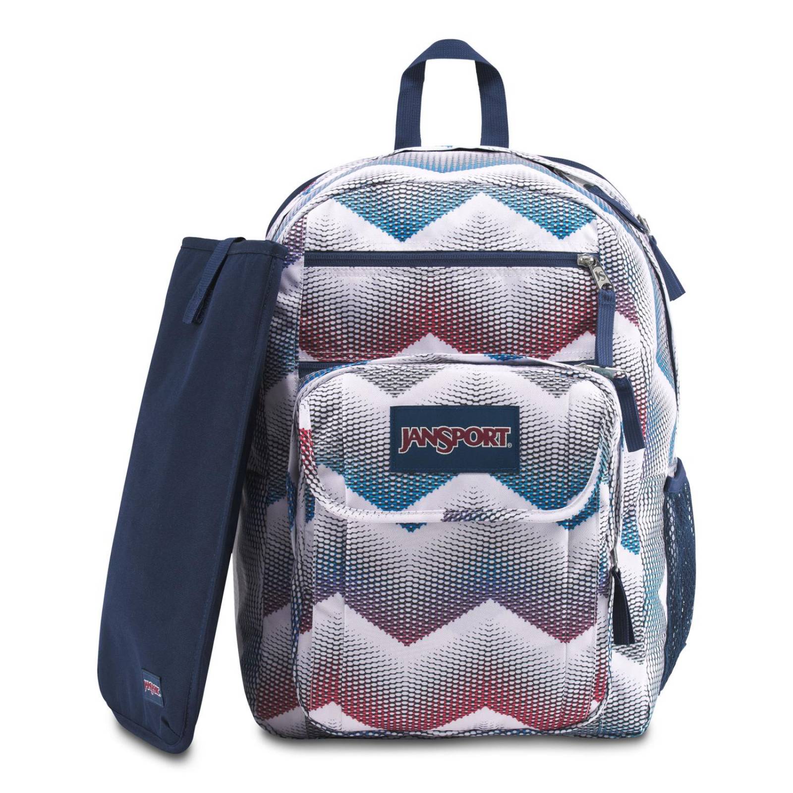 Mochila Jansport Digital Student Matrix Chevron White  