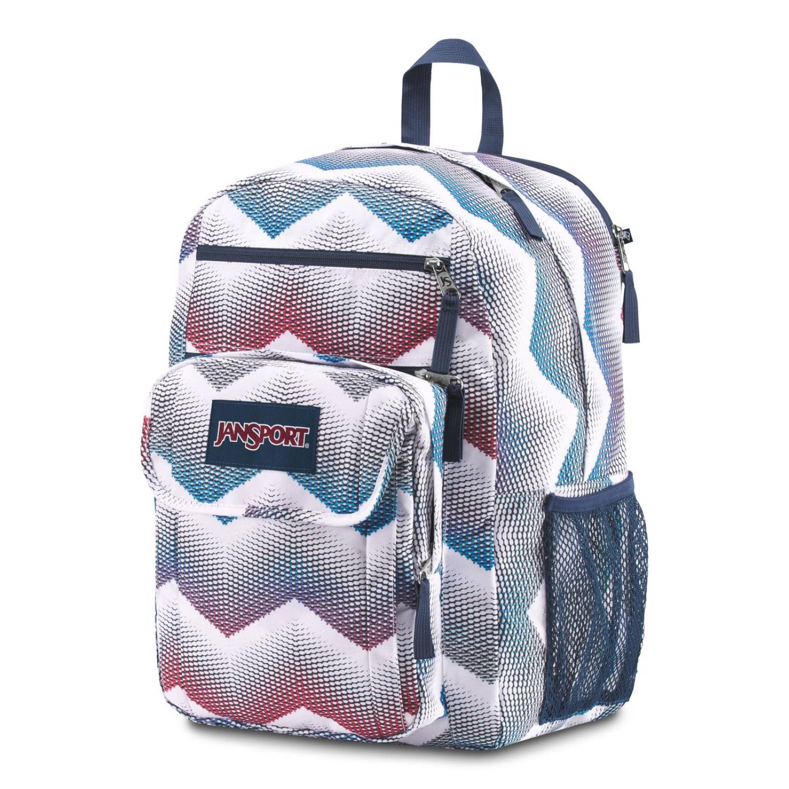 Mochila Jansport Digital Student Matrix Chevron White  