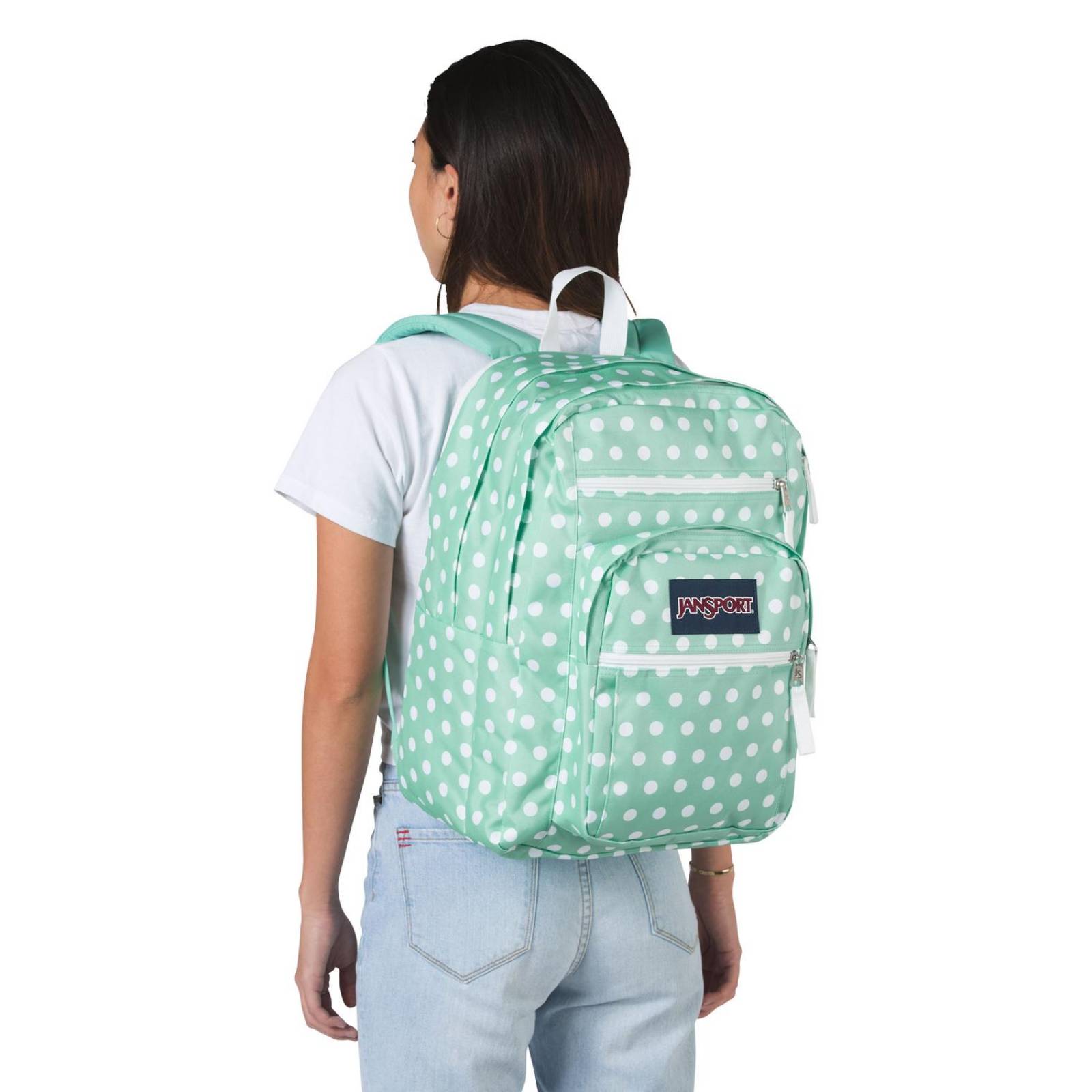 Mochila Jansport Big Student Cascade Polka Dot Print  