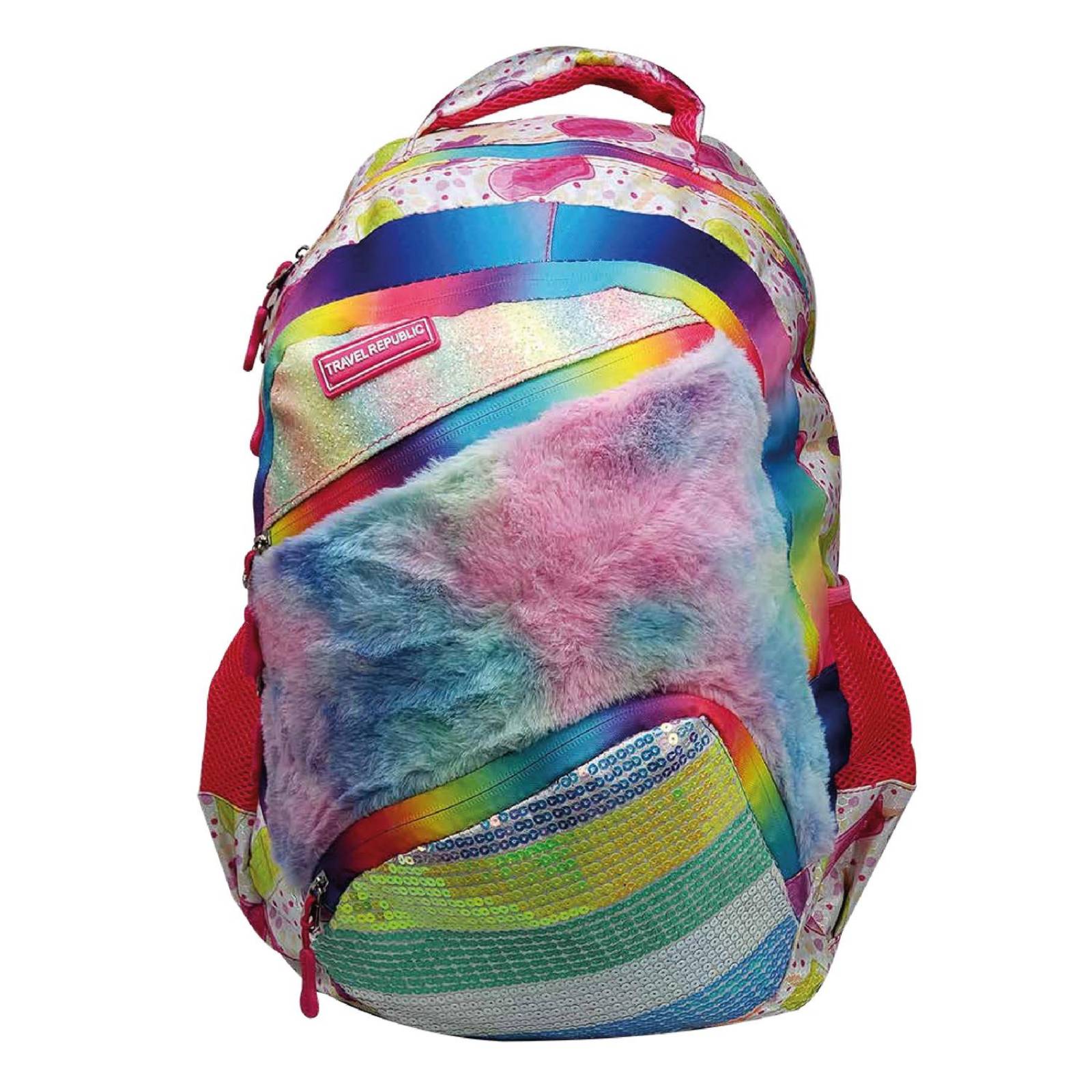 Mochila Escolar Travel Republic Paletas Tr0013-4 Rosa  