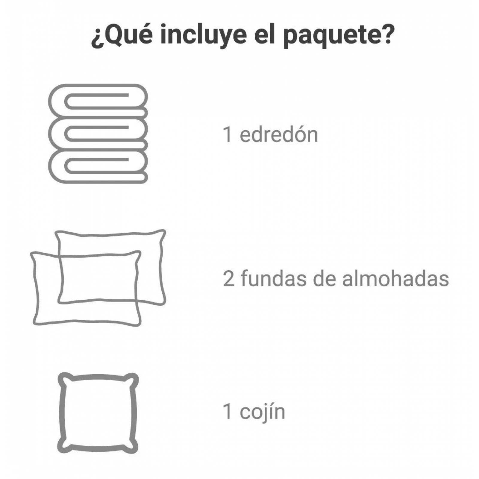 Edred?N Ligero Matrimonial (Incluye Edred?N, Dos Fundas Y Coj?N)