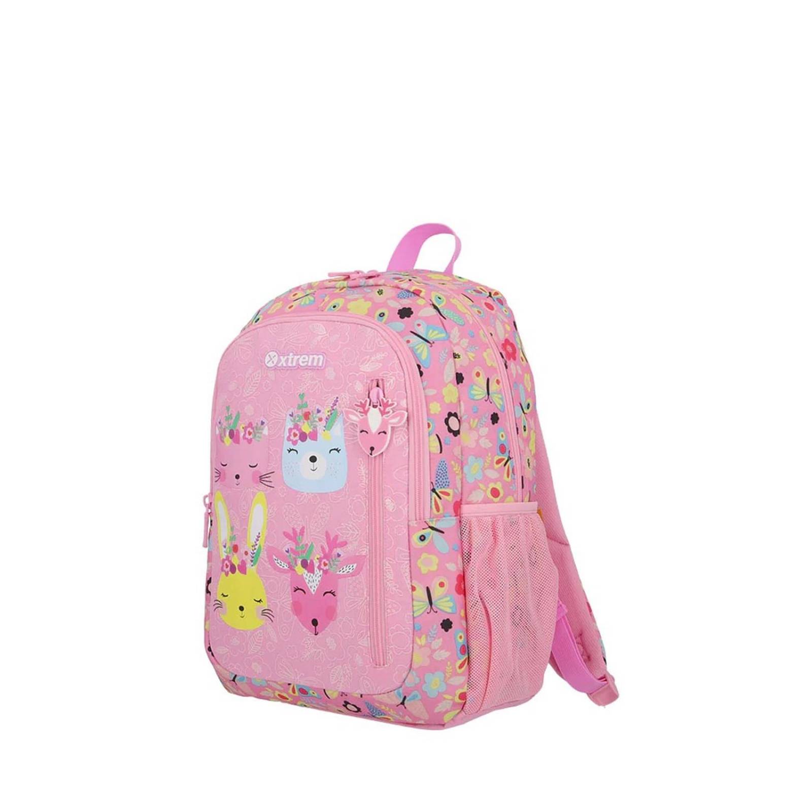 Mochila Xtrem Logan Pink Forest Rosa  
