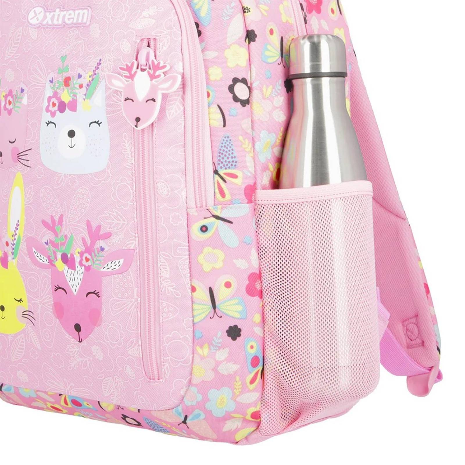 Mochila Xtrem Logan Pink Forest Rosa  