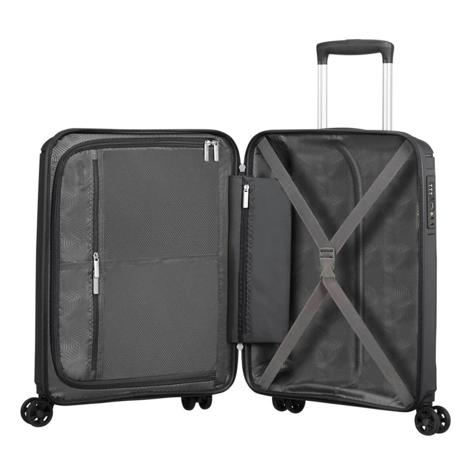 Maleta De Cabina American Tourister Sunside 20" Negro  